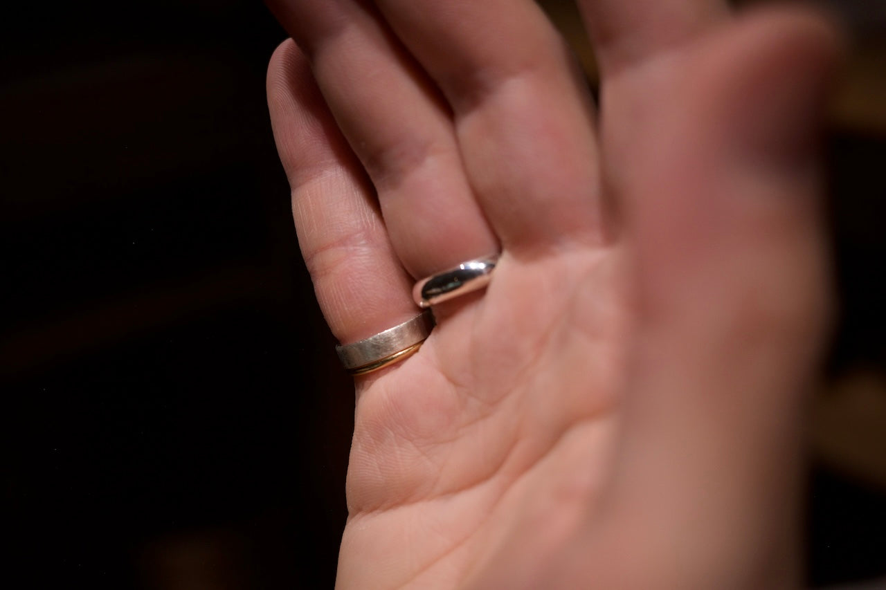 Silver round ring / 4.5mm