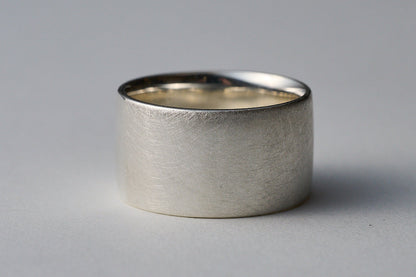 Silver square ring / 10.0mm